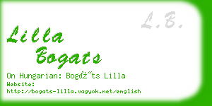 lilla bogats business card